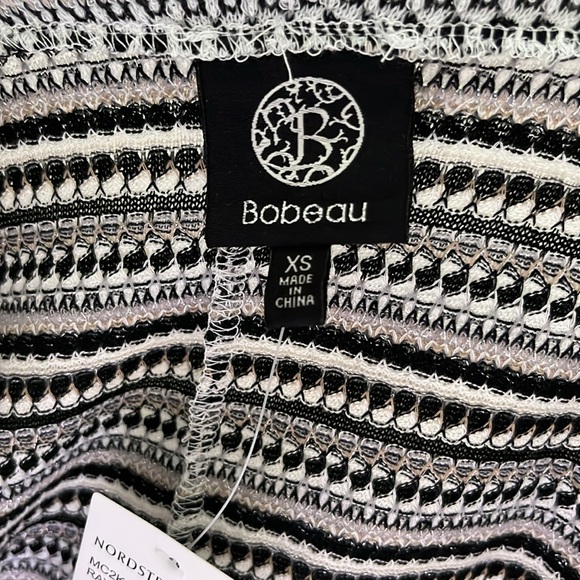 Bobeau Jacquard Stripe Knit Cardigan - Picture 8 of 9